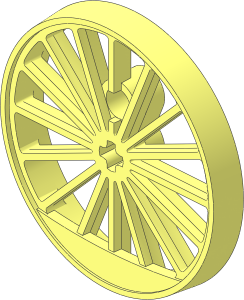 | BBB Train Wheel XXL Blind Driver 43.2 mm
