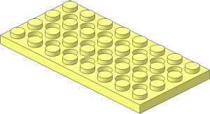 | Circuit Cubes Plate  4 x  8 with Holes