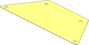 Sheet Plastic 11 x 27 Trapezoidal