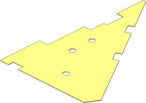 Sheet Plastic 14 x 20 Triangular