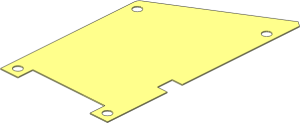 Sheet Plastic 11 x 20 Trapezoidal