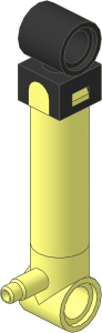 Technic Pneumatic Pump  1 x  1 x  6 with Stepped Outlet (Retracted)