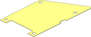Sheet Plastic 10 x 17 Trapezoidal