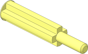 Technic Axle Adapter Metal Long