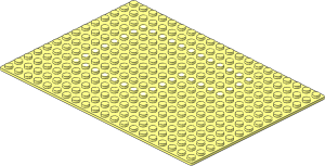 Baseplate 14 x 20 with Set 355 Dots Pattern