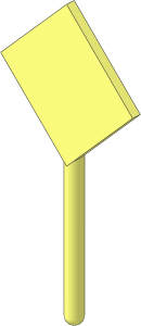 Roadsign Diamond without Base