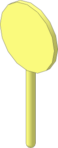 Roadsign Round Large without Base