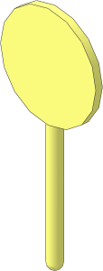 Roadsign Round Small without Base