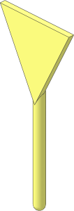 Roadsign Triangular Inverted without Base