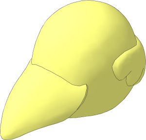 ~Figure Fabuland Bird Head without Pattern