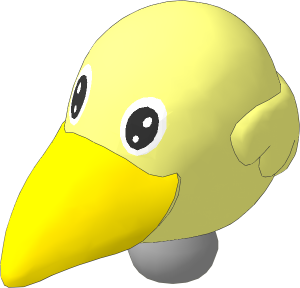 Figure Fabuland Bird Head  1 with Neck