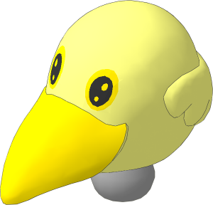 Figure Fabuland Bird Head  2 with Neck