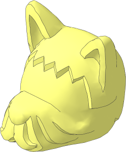 ~Figure Fabuland Dog Head without Pattern