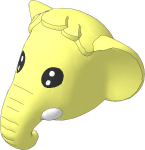 ~Figure Fabuland Elephant Head  1