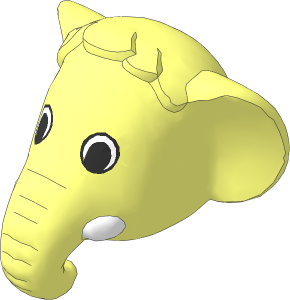 ~Figure Fabuland Elephant Head  2