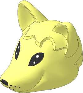 ~Figure Fabuland Fox Head  1