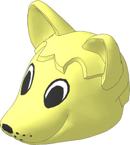 ~Figure Fabuland Fox Head  2