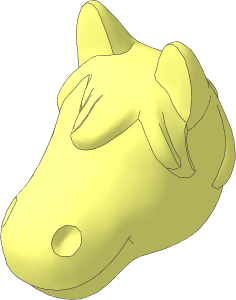 ~Figure Fabuland Horse Head without Pattern