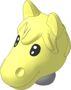 Figure Fabuland Horse Head  1 with Neck