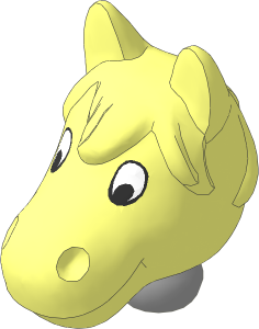 Figure Fabuland Horse Head  2 with Neck