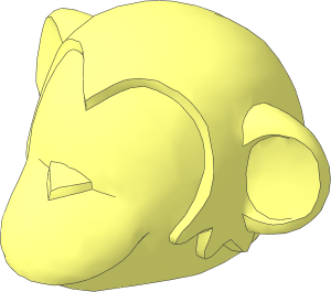 ~Figure Fabuland Monkey Head without Pattern