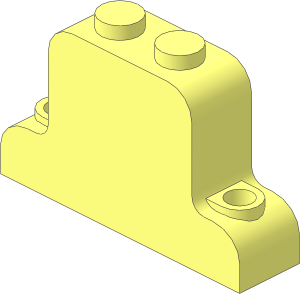 Brick  1 x  4 x  2 Bellshaped