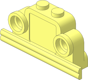 Brick  1 x  4 x  2 Bellshaped with Headlights