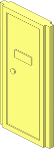 ~Mursten Door  1 x  2 x  4 with Handle (Obsolete)