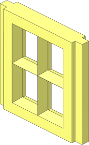 Mursten Window Pane  1 x  2 x  2