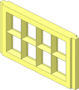 Mursten Window Pane  1 x  4 x  2