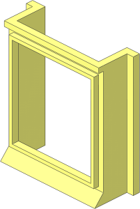 Mursten Window  1 x  3 x  3