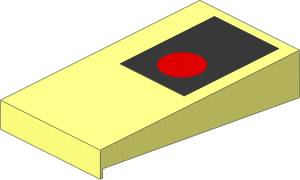 ~Electric Switch: Key Left with Red Signal Pattern (Obsolete)