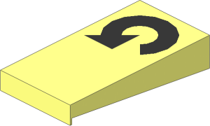 ~Electric Switch: Key Left with Left Rotating Arrow Pattern (Obsolete)