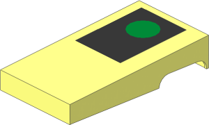 ~Electric Switch: Key Right with Green Signal Pattern (Obsolete)