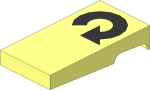 ~Electric Switch: Key Right with Right Rotating Arrow Pattern (Obsolete)