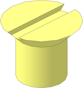 ~Screw  6 x  5 Countersunk Slotted