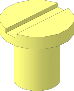 ~Screw  6 x  5 Flat Slotted