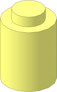 Brick  1 x  1 Round without Groove