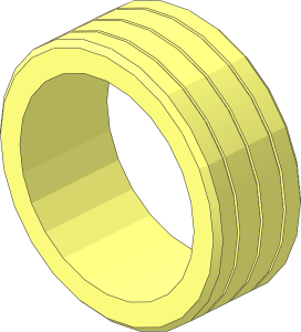 ~Tyre 36.8 x 14 ZR (Hard Rubber)