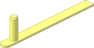 ~Train Track 12V Slotted Point: Actuating Pin