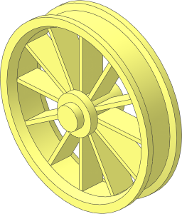 ~Wheel  8 x 35 with 12 Spokes