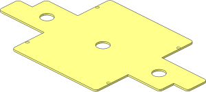 ~Train Track  9V Switch Command Rod Conductor Plate