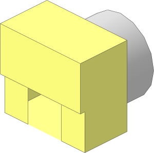 ~Electric Technic Motor  9V Geared (480RPM) Inside