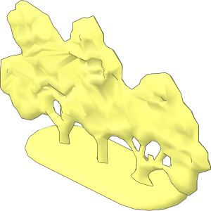 Plant Flat Bush with Solid Base