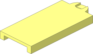~Electric Brick  2 x  4 with USB Flash Drive - Middle Plate