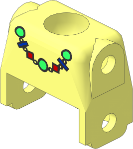 Figure Fabuland Torso with Necklace Pattern