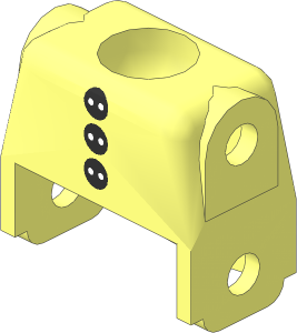 Figure Fabuland Torso with Three Black Buttons