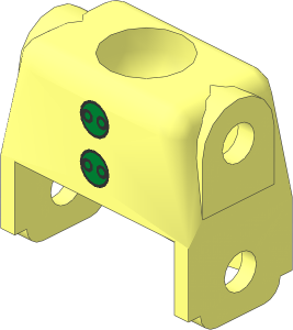 Figure Fabuland Torso with Two Gold Buttons