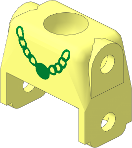 Figure Fabuland Torso with Gold Chain Necklace