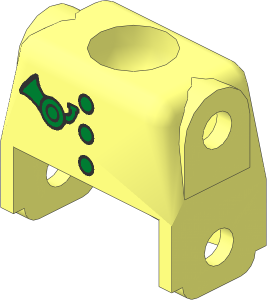 Figure Fabuland Torso with Post Logo Pattern